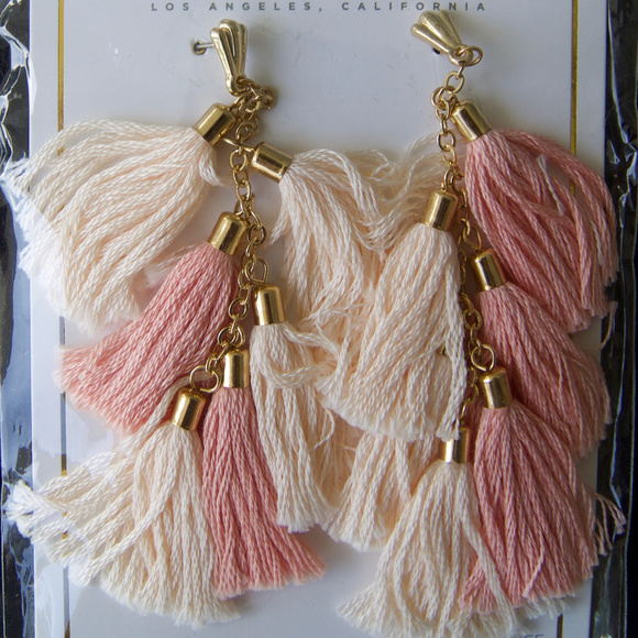 New Ettika LA 18Kt GP Tassel Earrings - Boho Chic - Picture 7 of 7